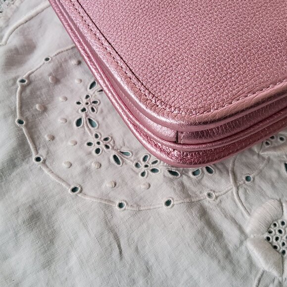 Coach C6662 Slim Turnlock Crossbody in Pink Metallic - Picture 5 of 14